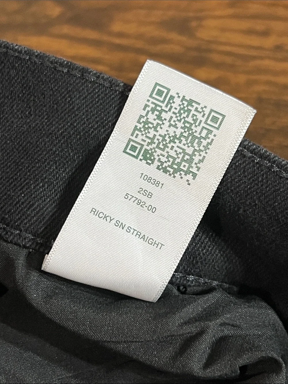 True Religion Men’s Black Jeans with Red Stitching